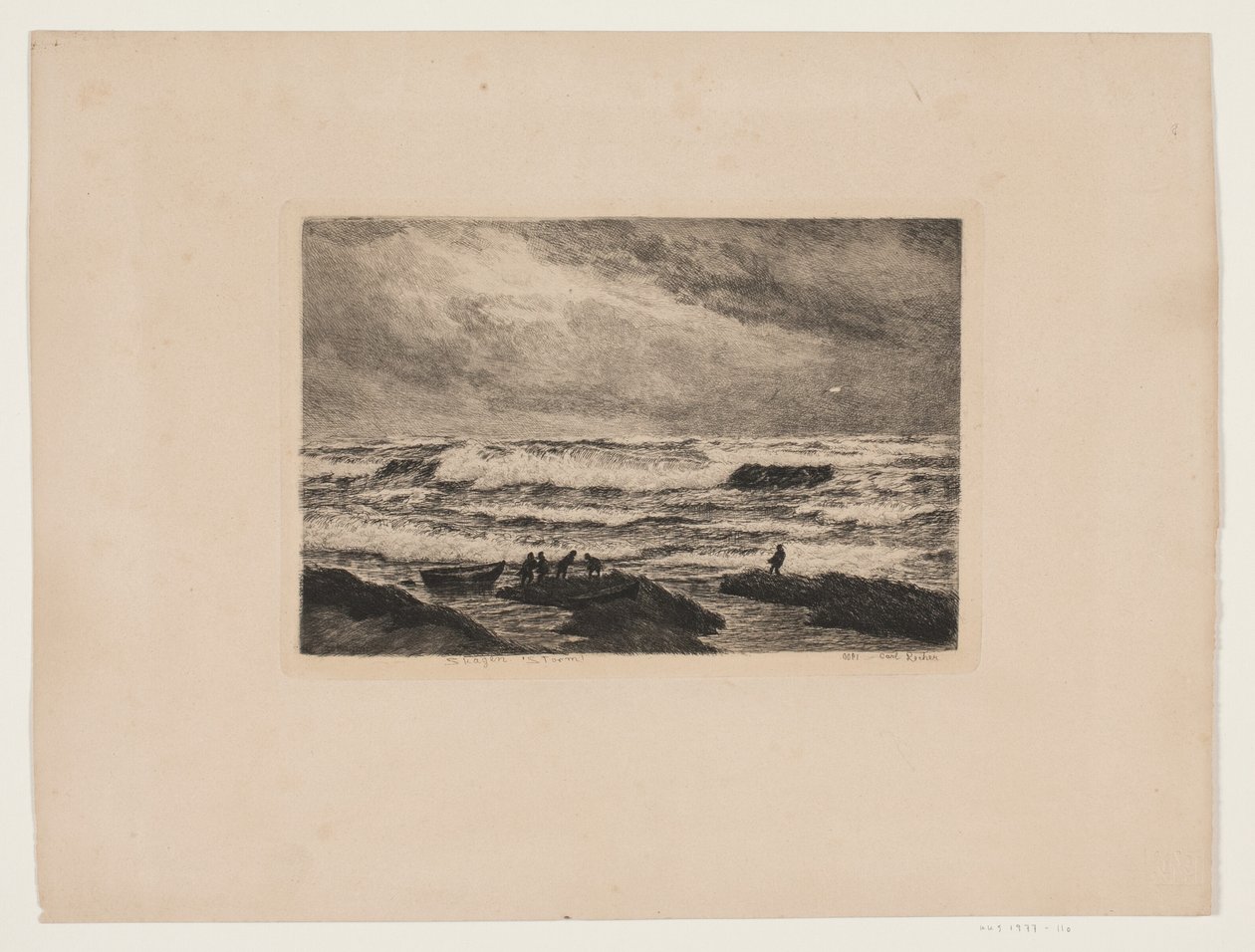 Skagen. Tempestade de Carl Locher