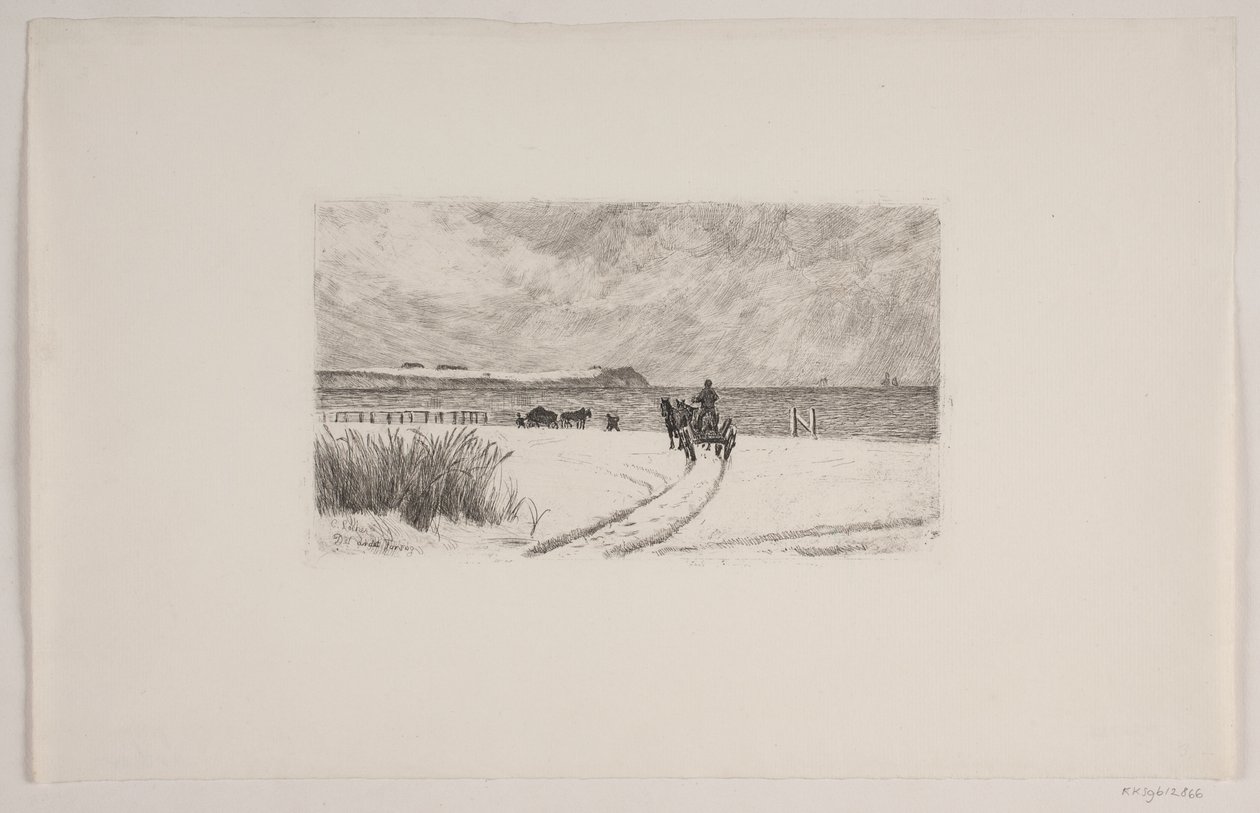 Dia de inverno em Hornbæk de Carl Locher