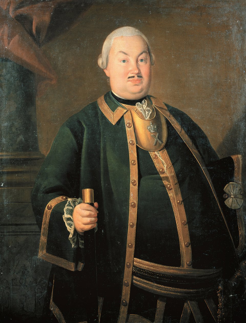 "Portrait du general Feodor Berchman" (Retrato do General Fyodor Berchman) Peinture de Carl-Ludwig Johann Christineck (1732/3-1792/4) 1762 Museu de História do Estado sobre tela, Moscou de Carl Ludwig Christinek