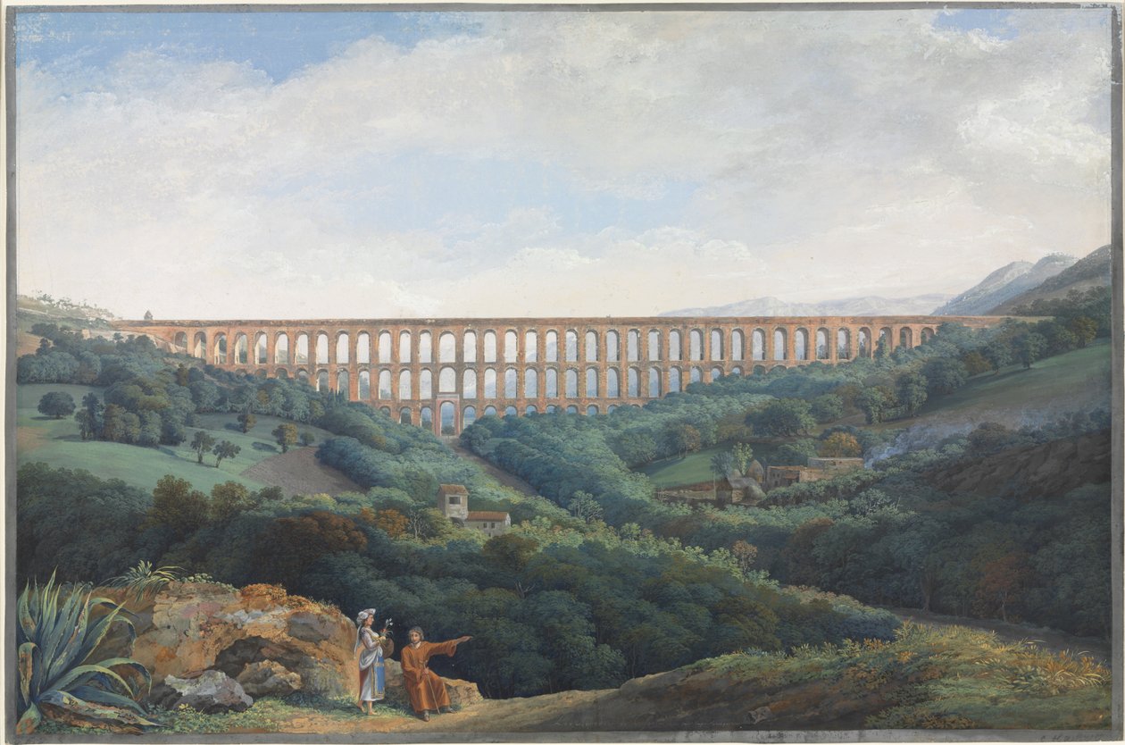 Os Aquedutos de Caserta de Carl Ludwig Hackert