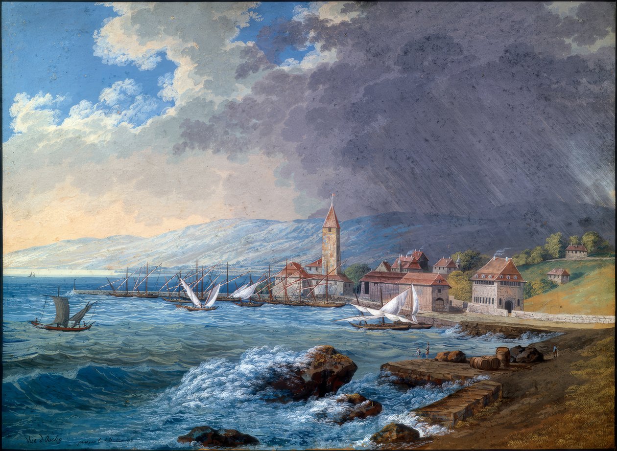 Vista de Ouchy de Carl Ludwig Hackert