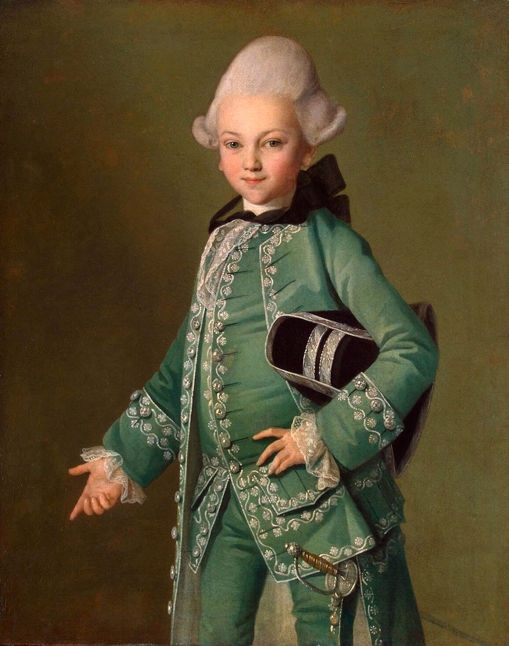 Retrato do Conde Alexei Bobrinsky quando criança
