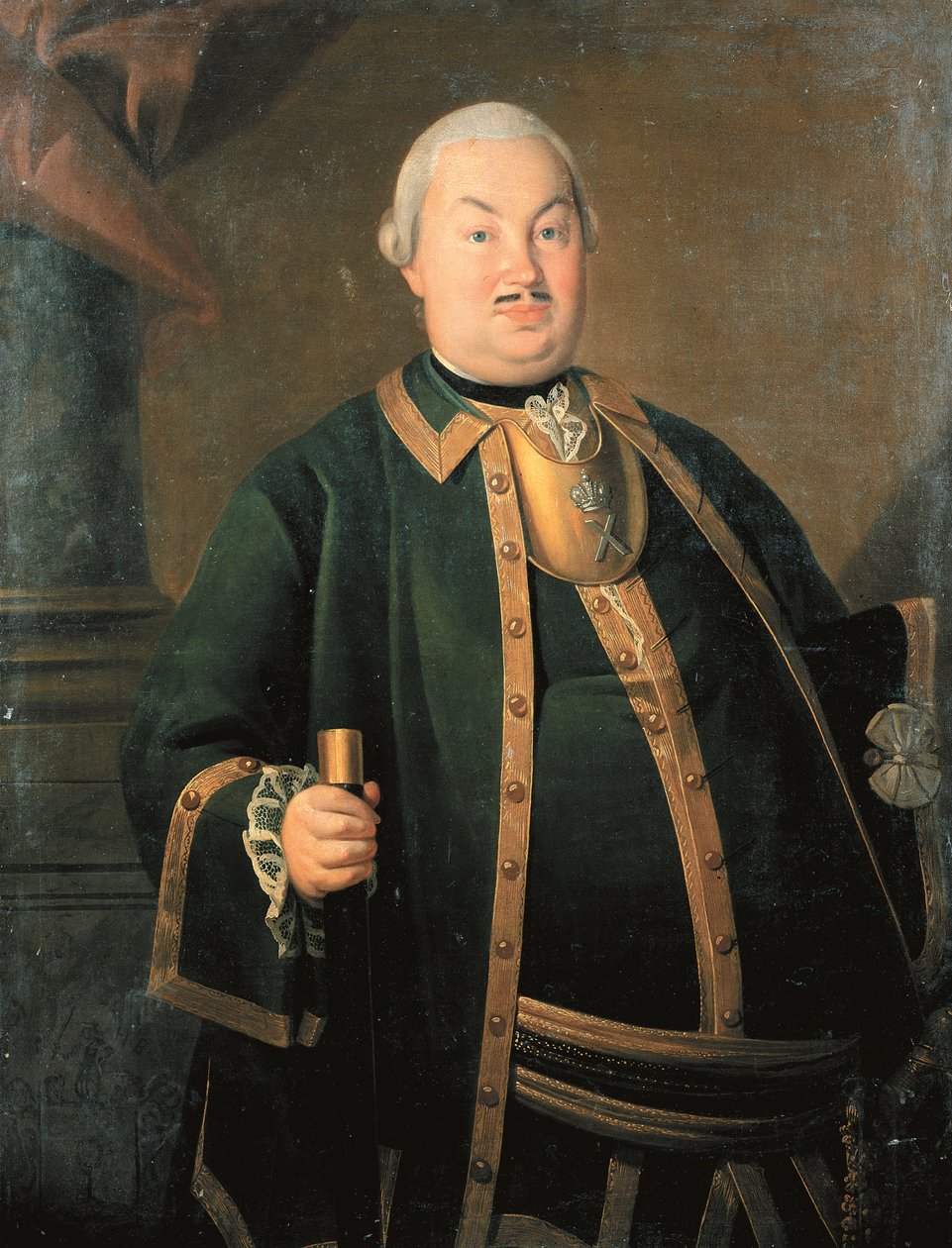 Retrato do General Fyodor Berchman, 1762 de Carl Ludwig Johann Christineck