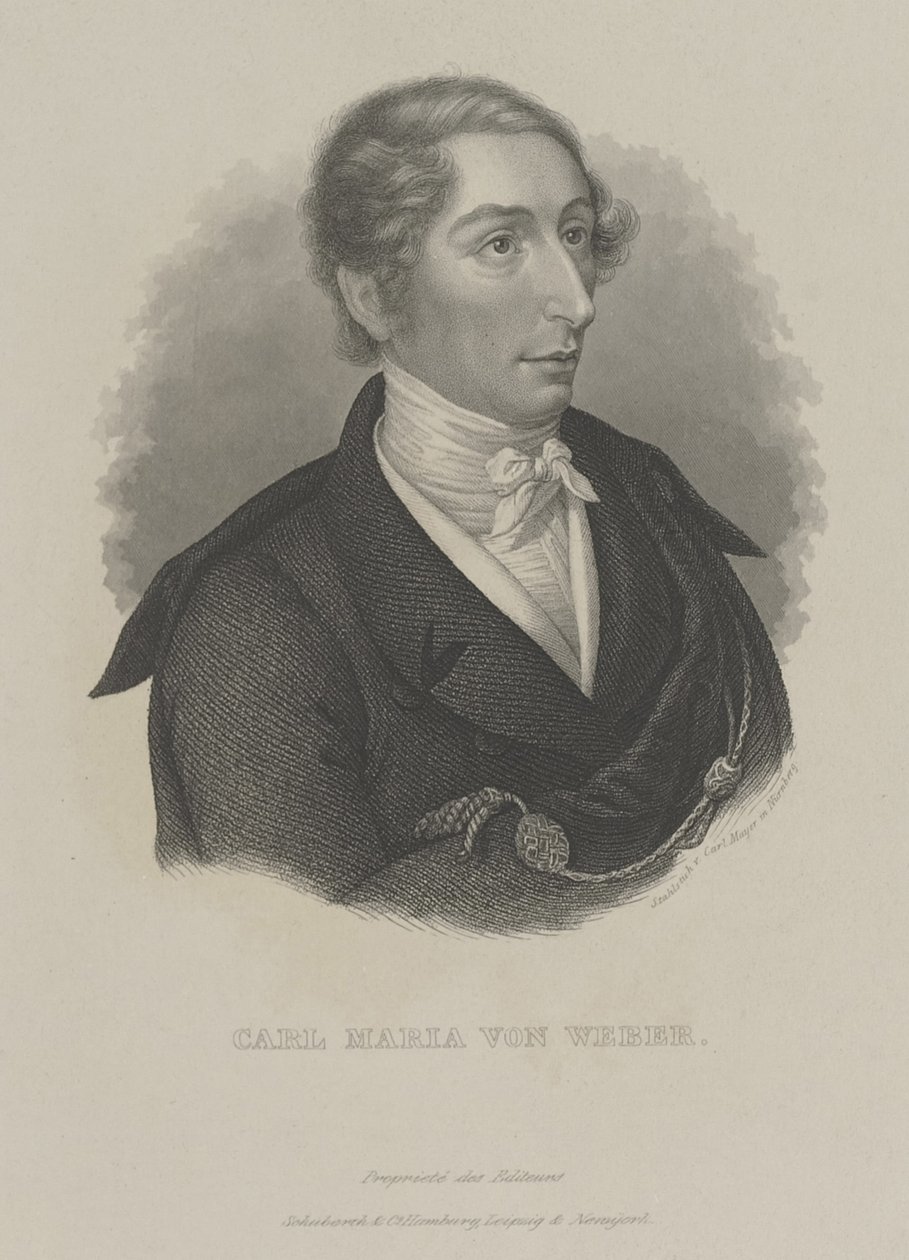 Carl Maria von Weber 1786-1826, c. 1840 de Carl Mayer