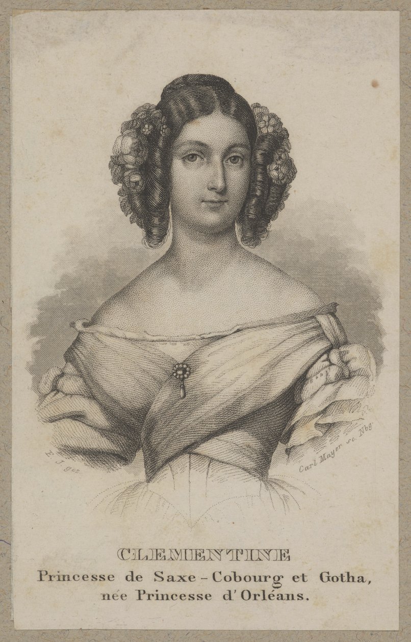 Klementyna, princesa de Saxe-Coburgo de Carl Mayer