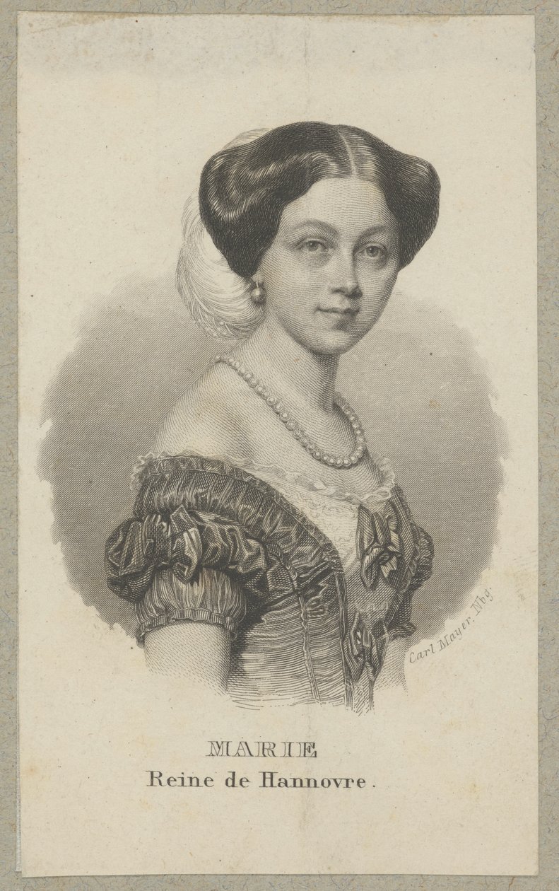 Maria de Hanôver (1776 Londres - 1857 Londres) - princesa da Grã-Bretanha e Irlanda, de Hanôver e de Brunswick-Lüneburg, e por casamento duquesa de Gloucester e Edimburgo de Carl Mayer