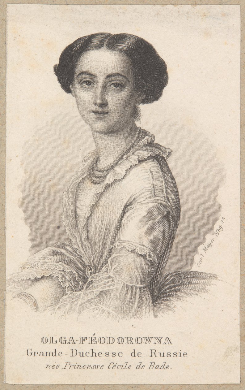 Olga Feodorovna, grã-duquesa da Rússia de Carl Mayer