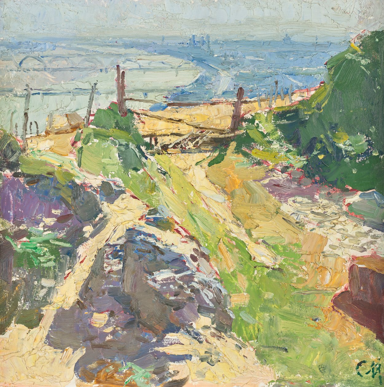 No Eichelhof em Nußdorf de Carl Moll