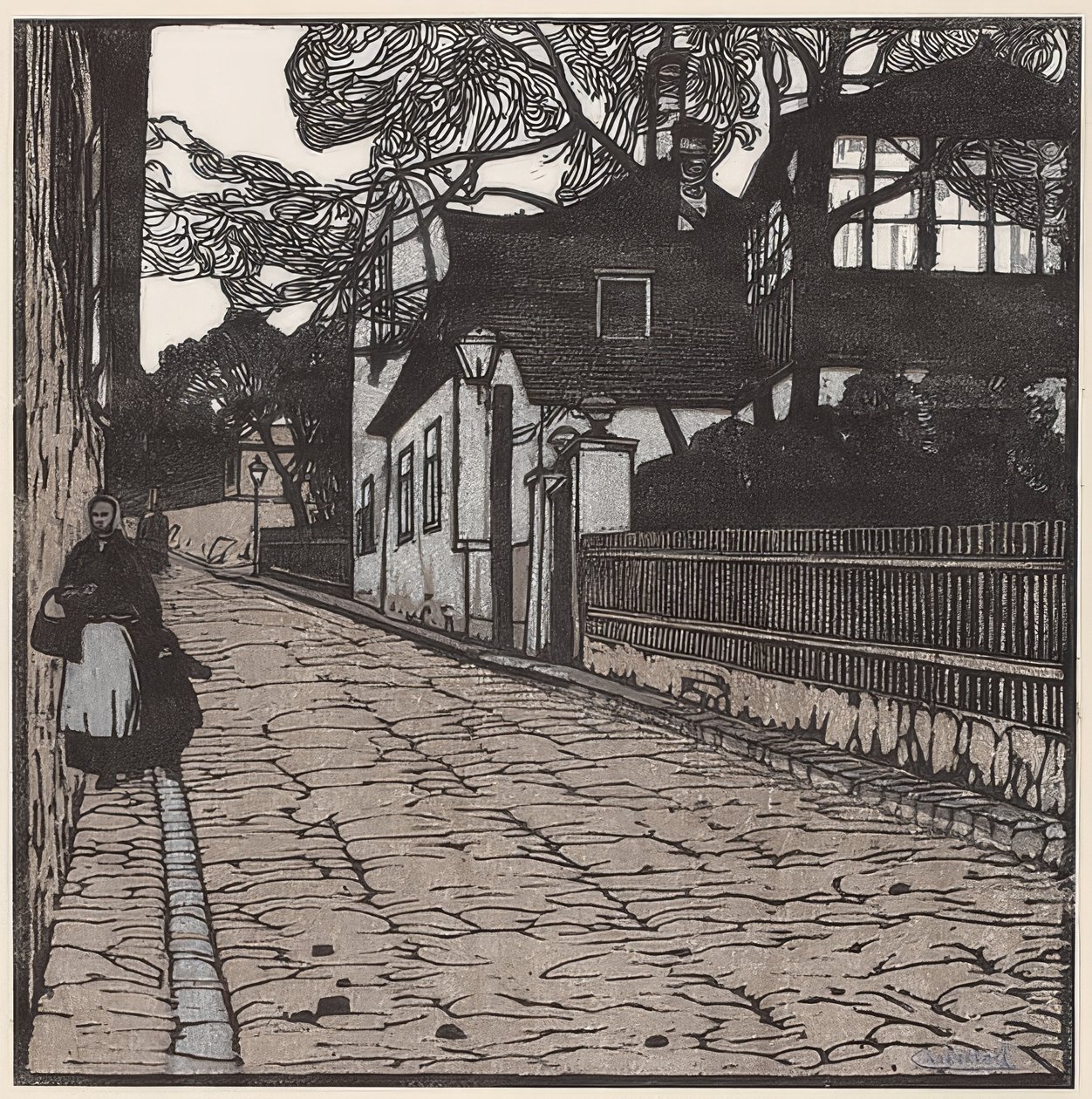 A casa de Therese Krones. 1902 de Carl Moll