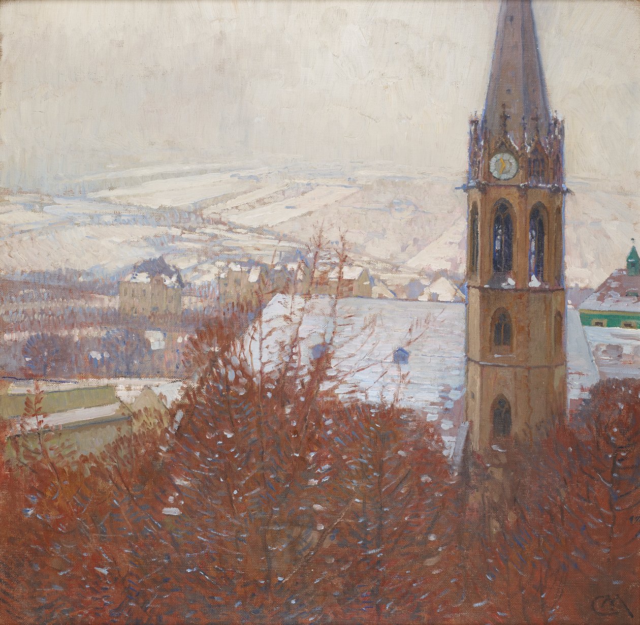 Heiligenstadt na neve de Carl Moll