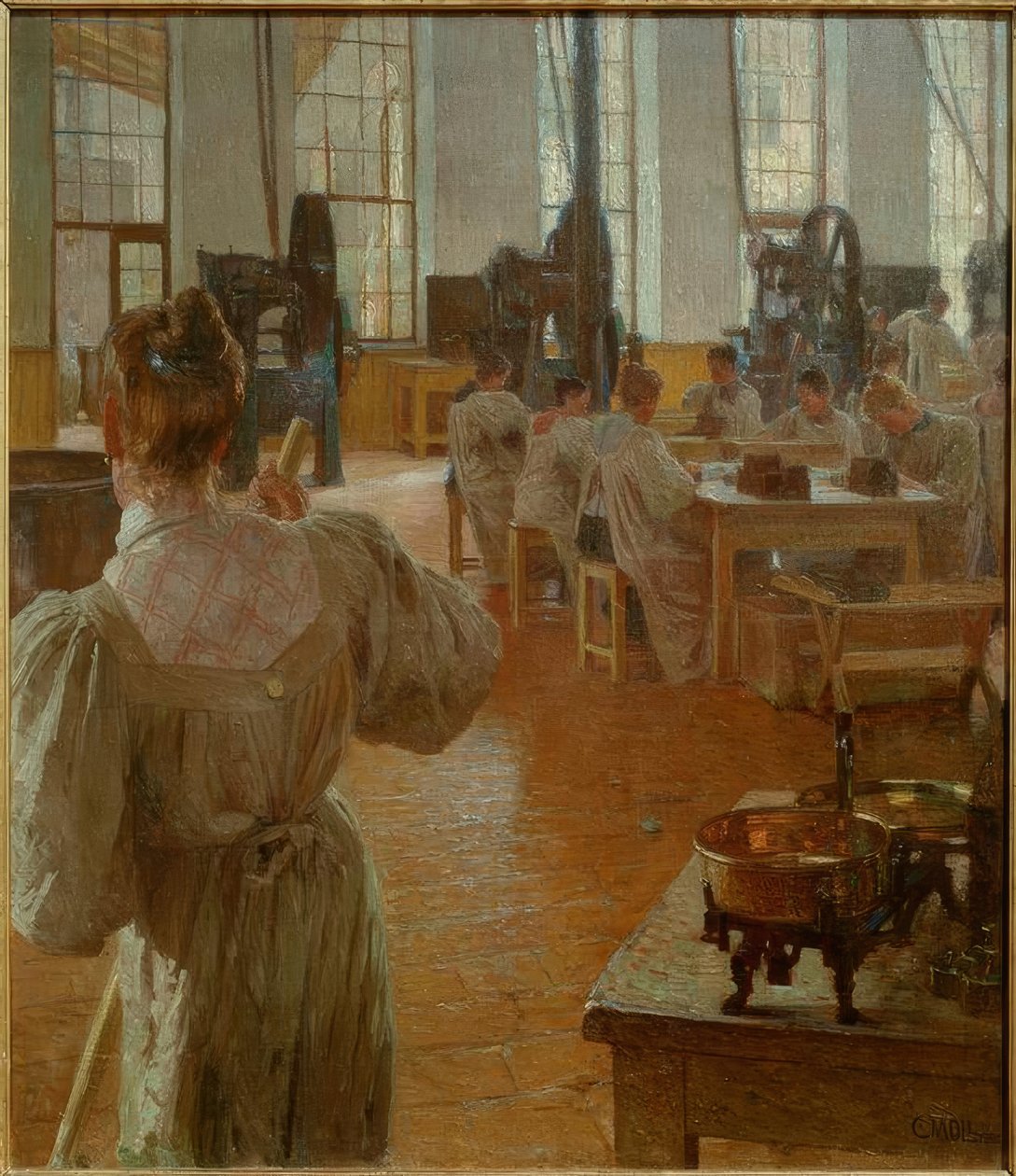 Na fábrica de café de Carl Moll