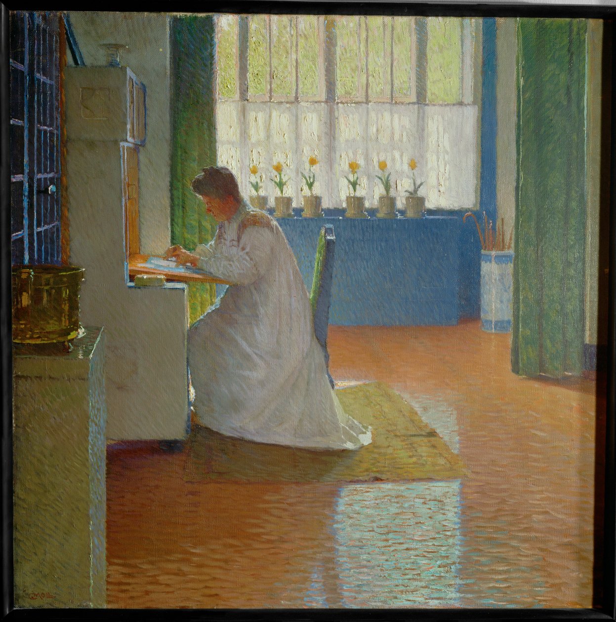 A minha sala de estar (pintura sobre tela) de Carl Moll