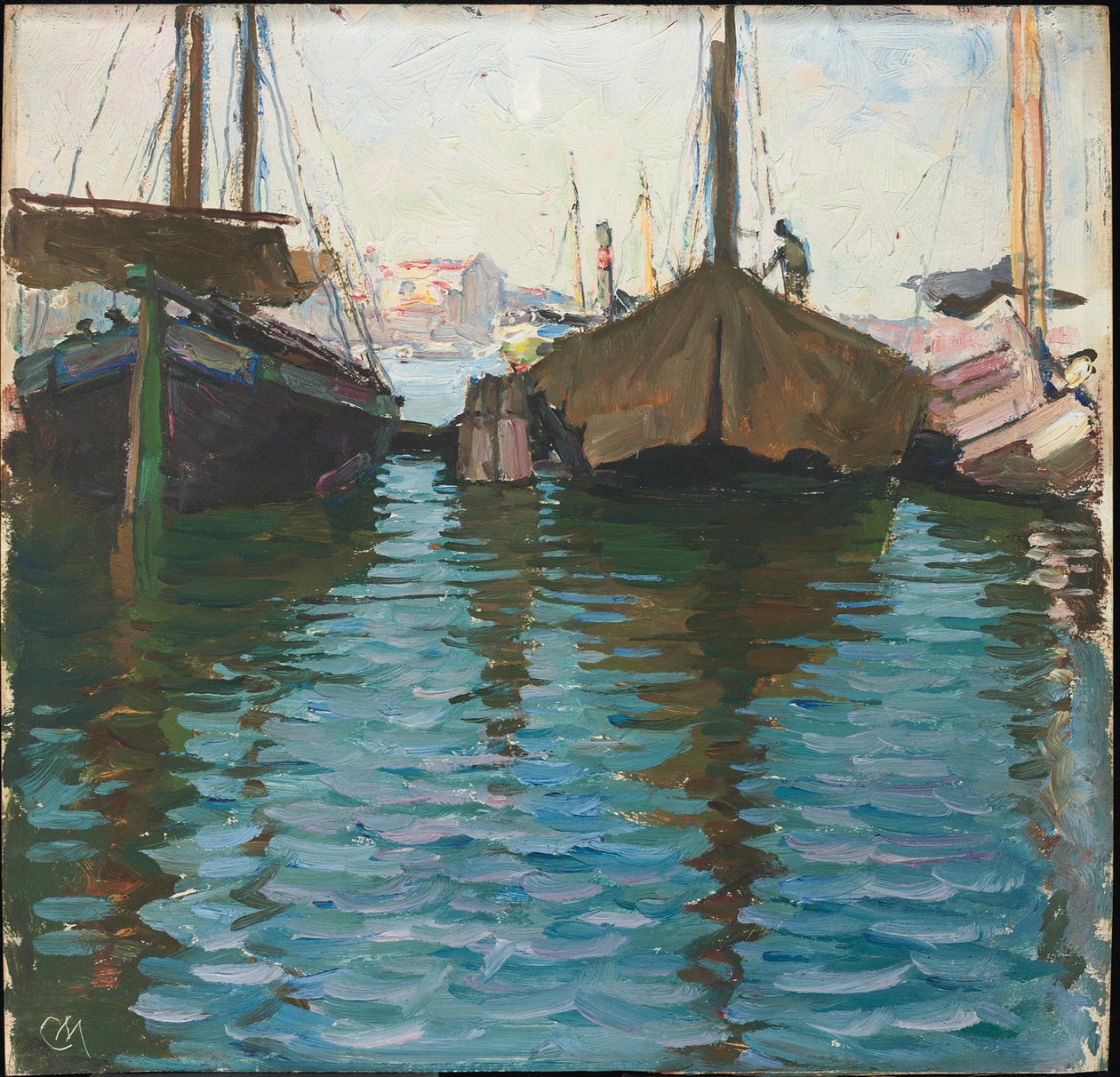 Venedig (óleo no painel) de Carl Moll