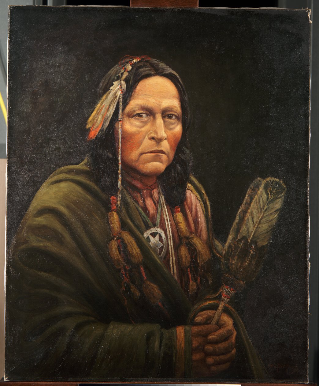 Homem de Osage, Bro-Ga-Hee-Ge (óleo sobre tela) de Carl Moon