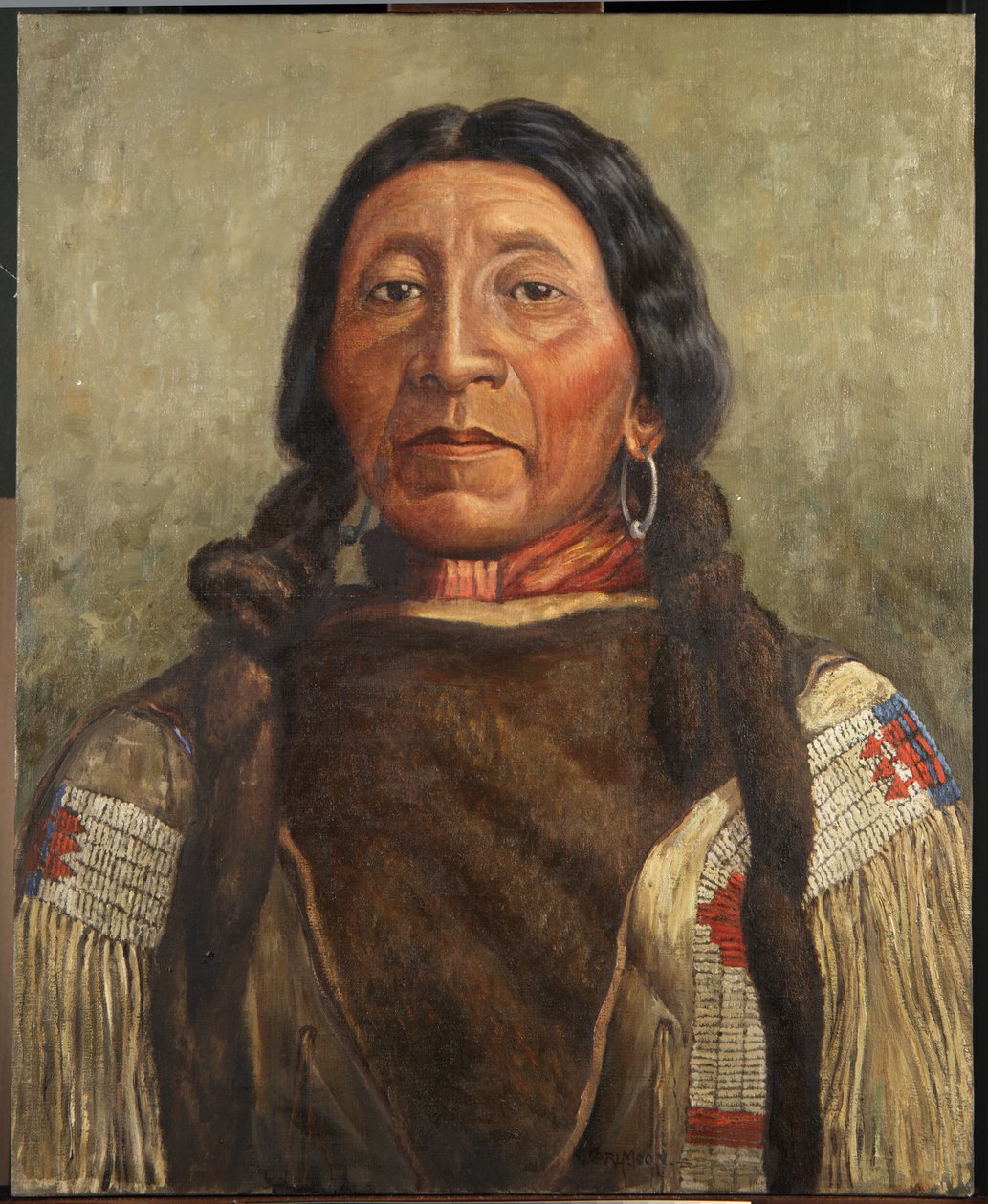 Pedro Cav-eta ou Kai-ee-te (óleo sobre tela montado em painel) de Carl Moon