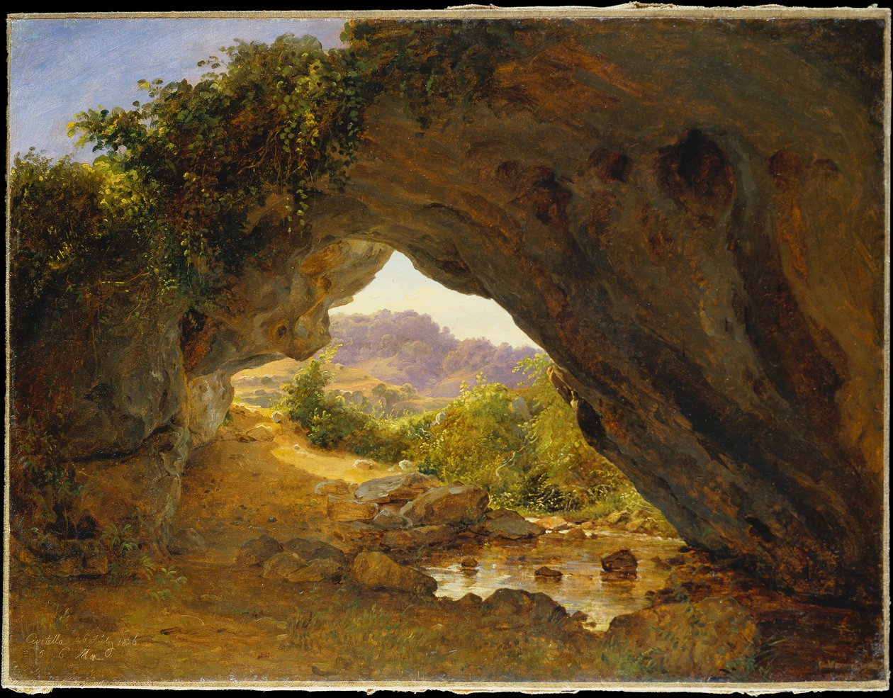 Rochas arqueadas perto de Civitella II de Carl Morgenstern