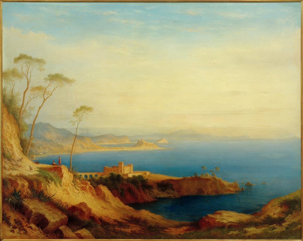 C.Morgenstern, vista sobre o Golfo de Nápoles de Carl Morgenstern