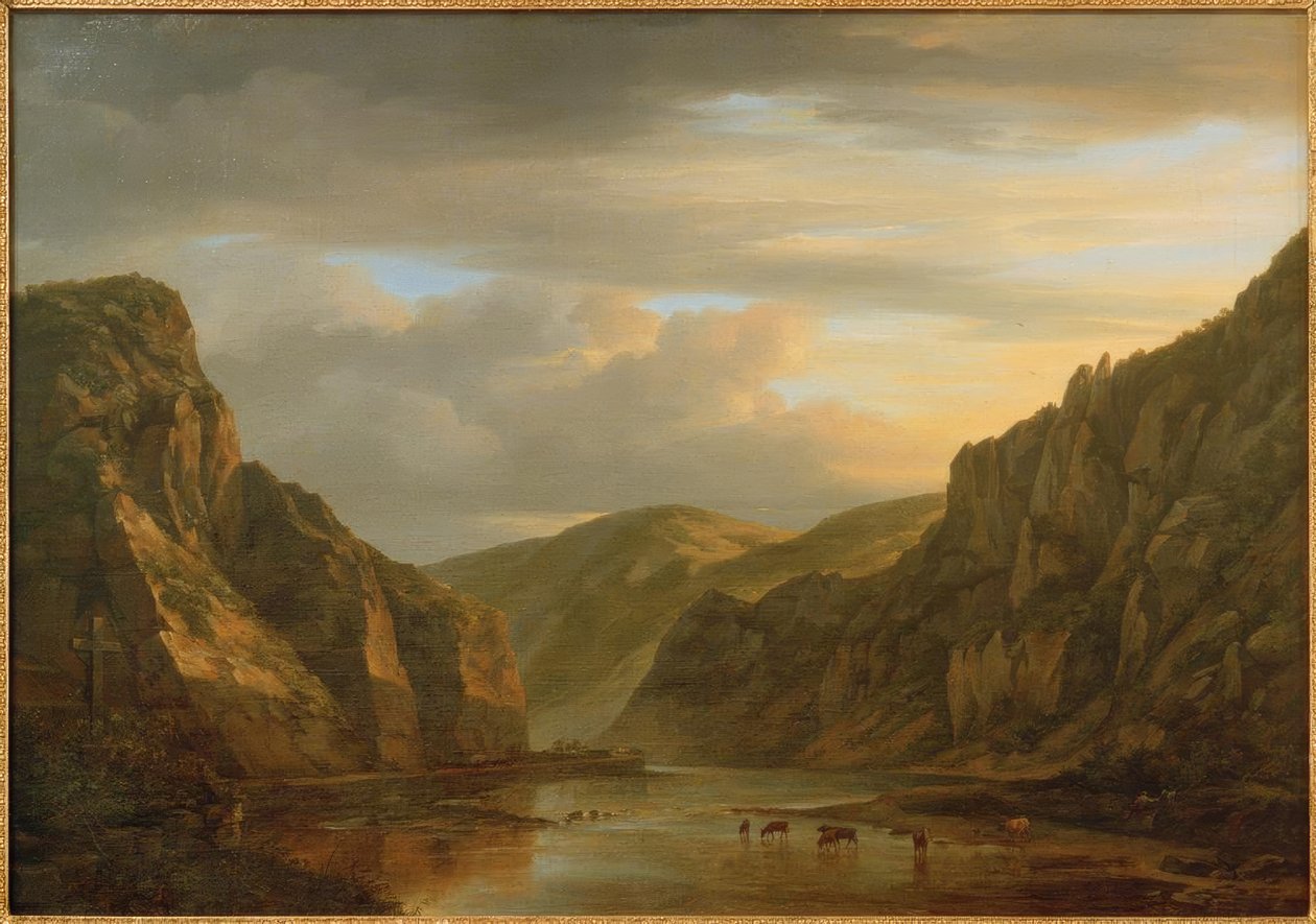C.Morgenstern, os Stegfels no vale Nahe de Carl Morgenstern