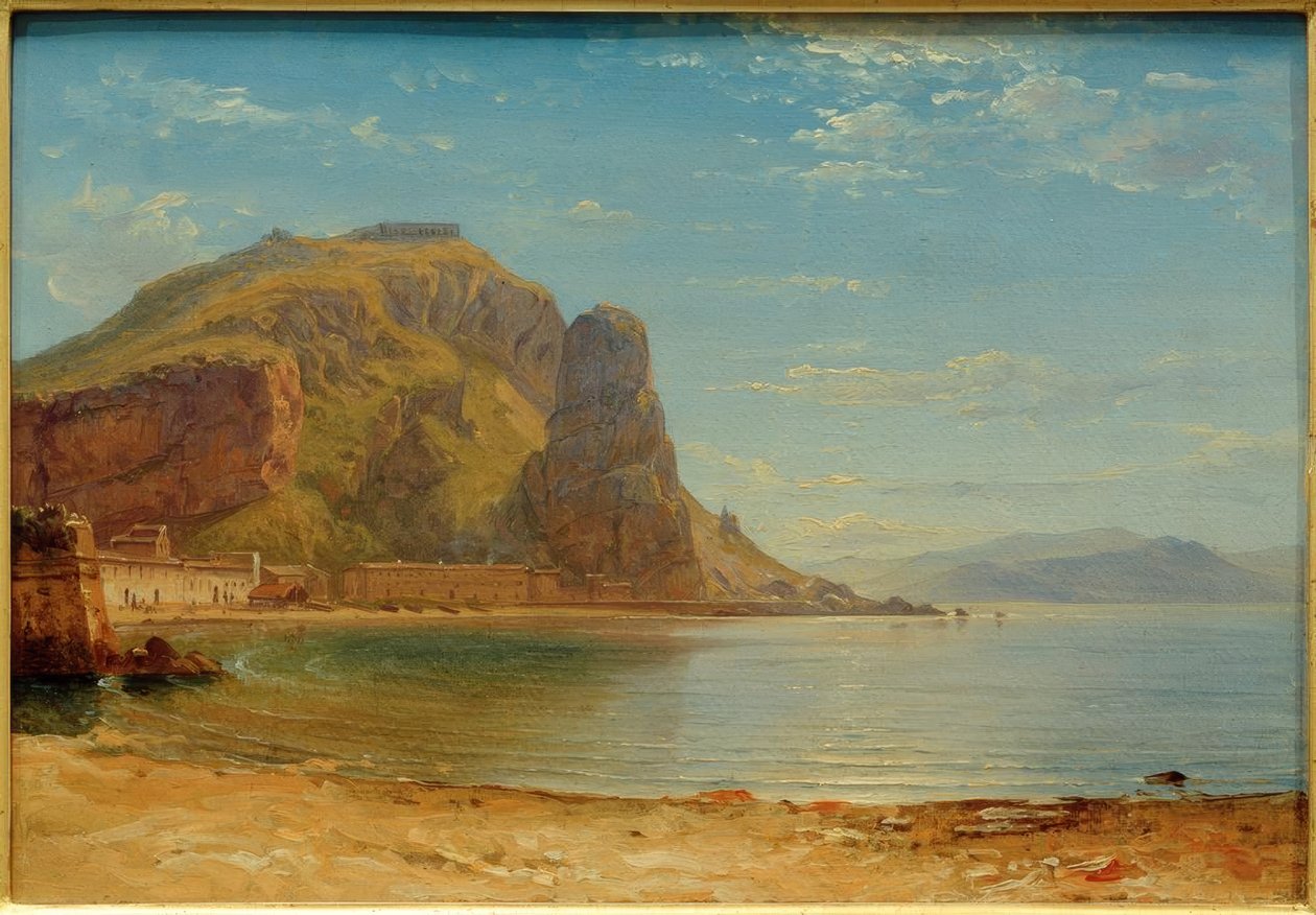 C.Morgenstern, Terracina com a pedra dos peixes de Carl Morgenstern