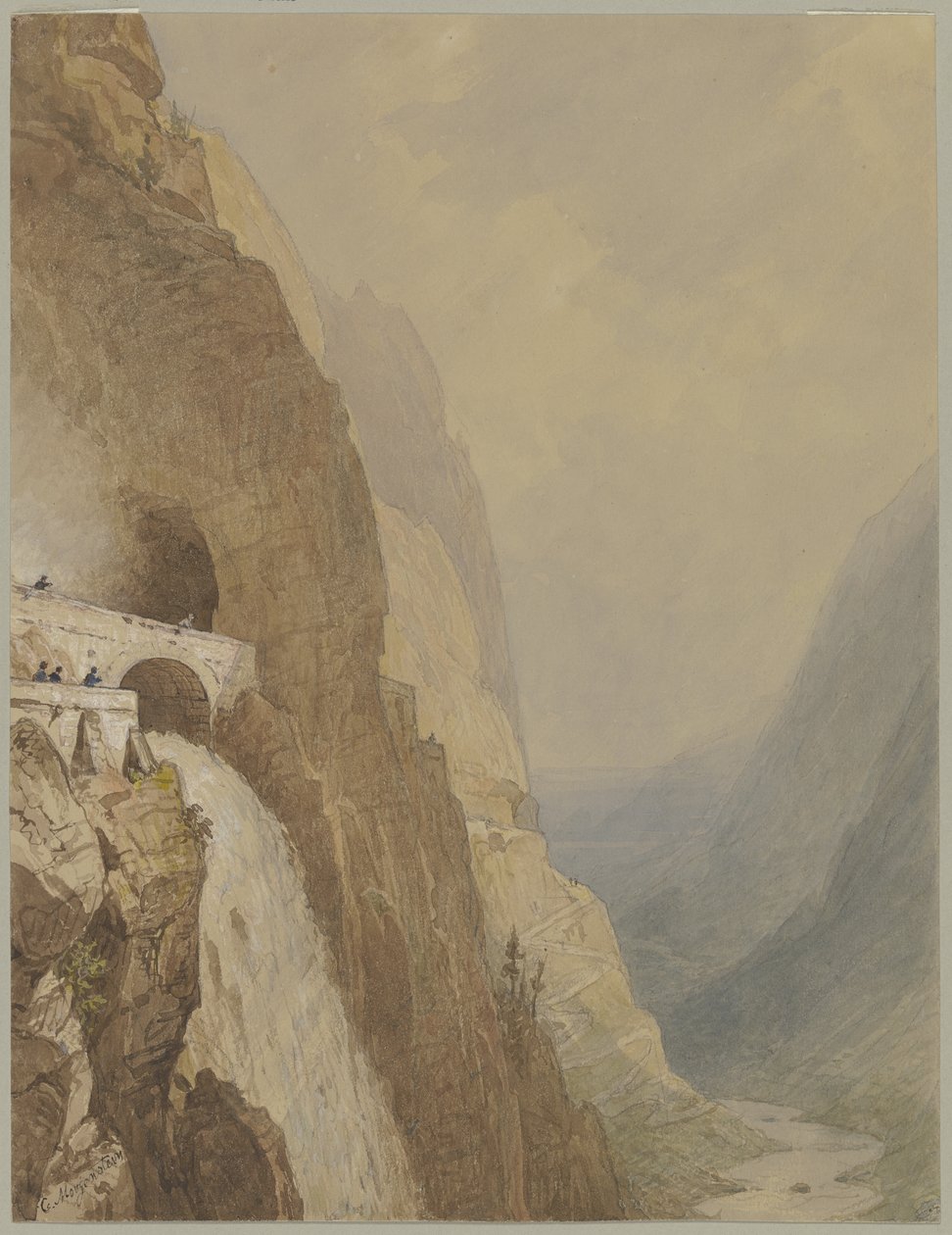 O passo do Splügen de Carl Morgenstern