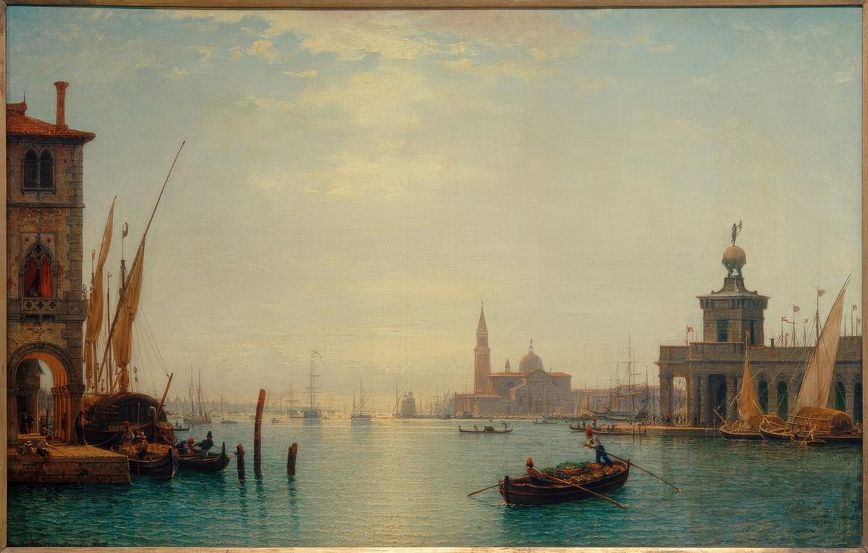 Veneza, Grande Canal, S.Giorgio ... - C.Morgenstern de Carl Morgenstern