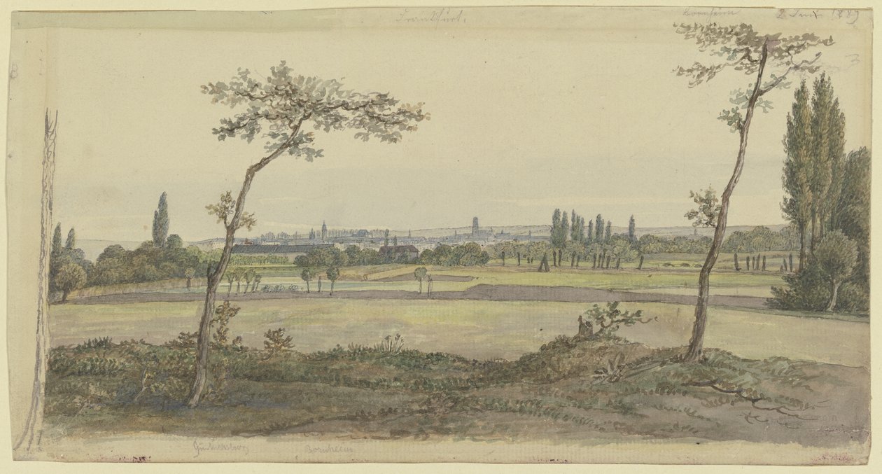 Vista de Frankfurt am Main de Carl Morgenstern