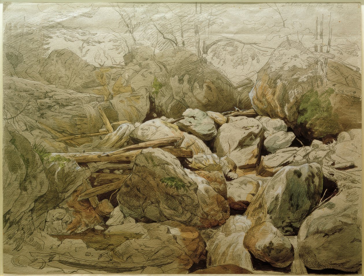 Cachoeira entre pedregulhos de Carl Morgenstern