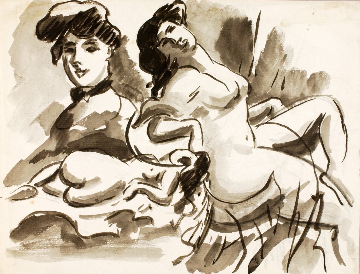 Composição de três mulheres de Carl Newman