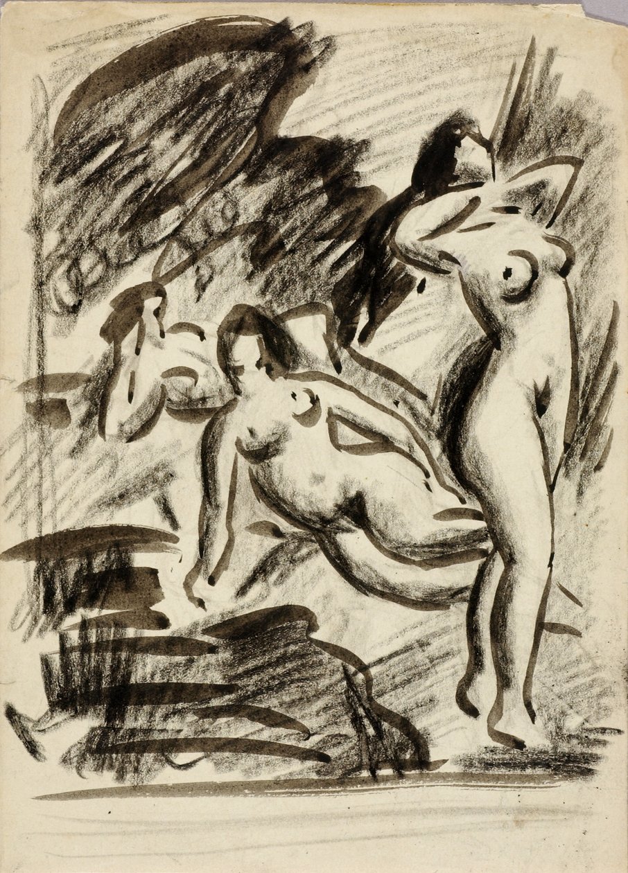 Grupo de três nus femininos de Carl Newman