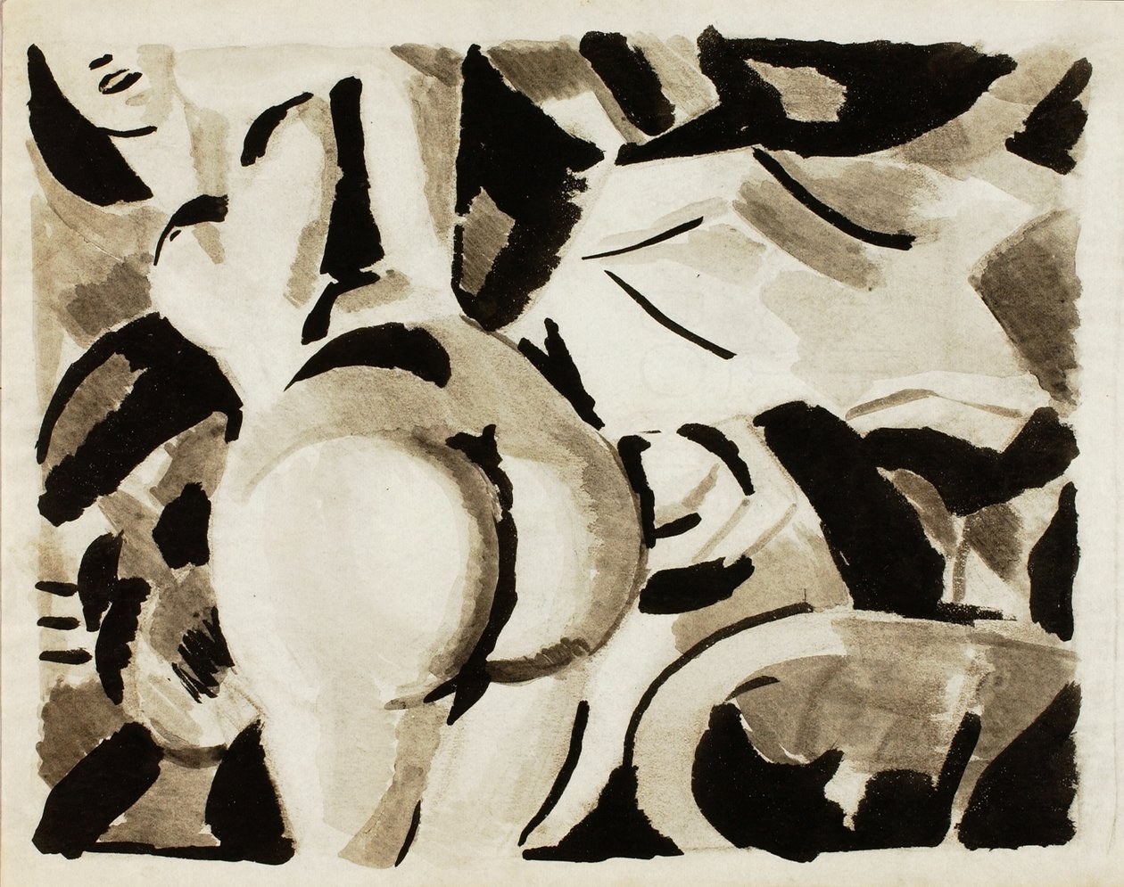 Mulher nua, vista traseira de Carl Newman