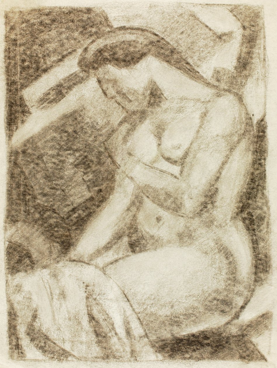 Nu feminino sentado de Carl Newman