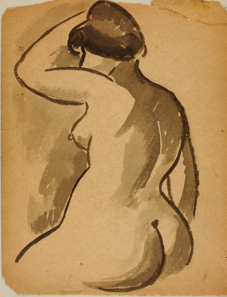 Nu feminino sentado de Carl Newman