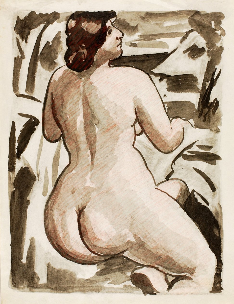 Nu feminino em pé de Carl Newman