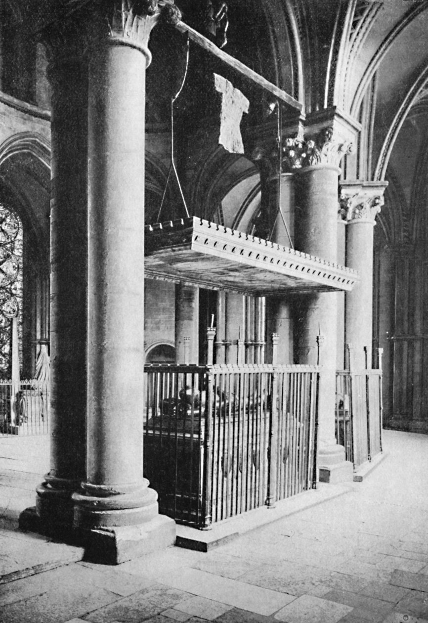 Túmulo do Príncipe Negro, Catedral de Canterbury, 1903 de Carl Norman