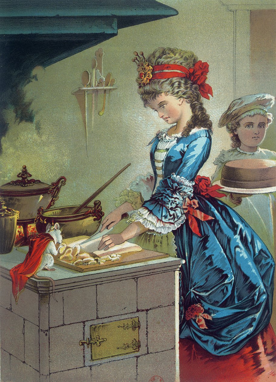 Na cozinha, ilustração de &39;O Quebra-Nozes&39; de ETA Hoffman (1776-1822) 1883 de Carl Offterdinger