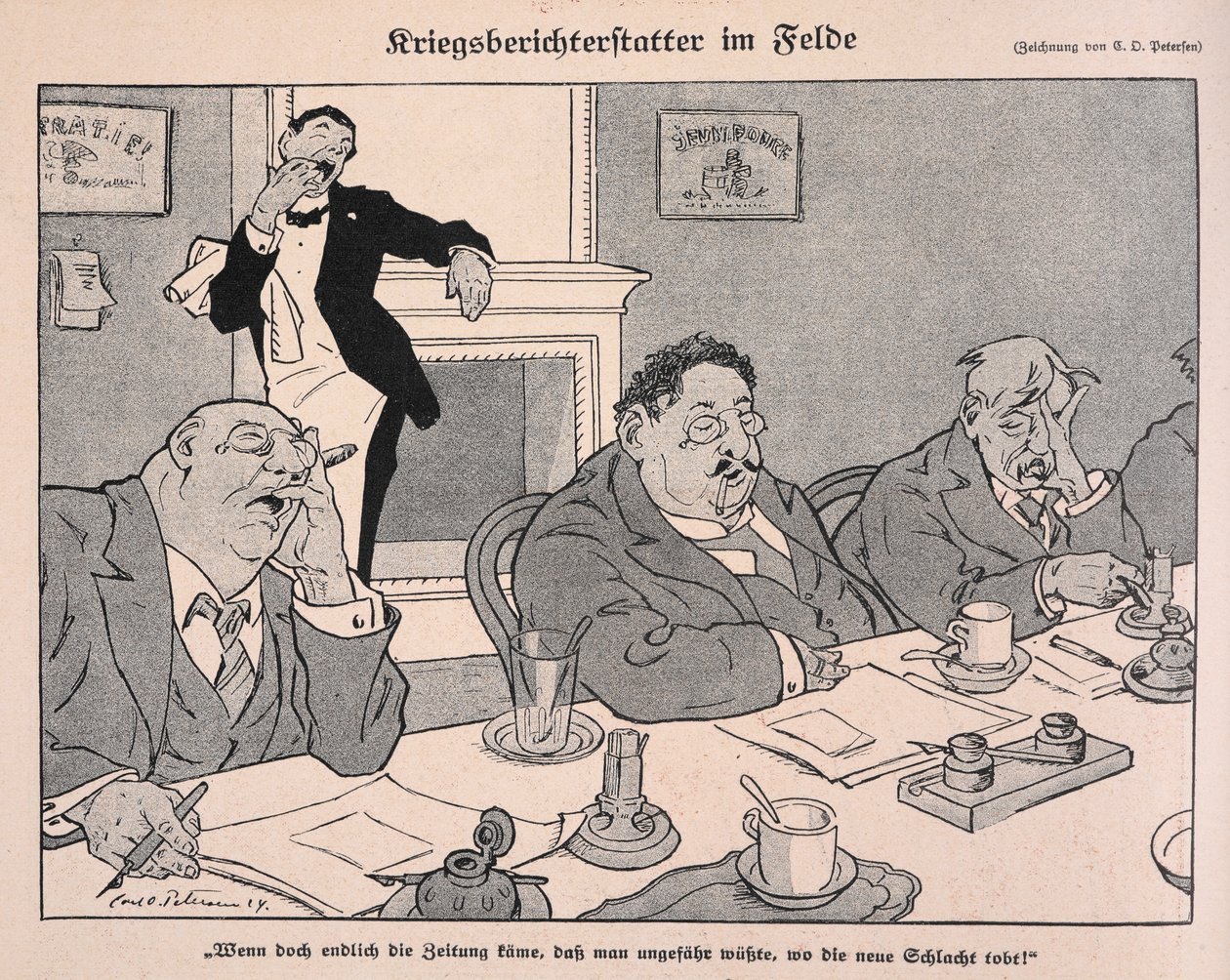 Kriegsberichterstatter im Felde: Correspondentes de guerra no terreno