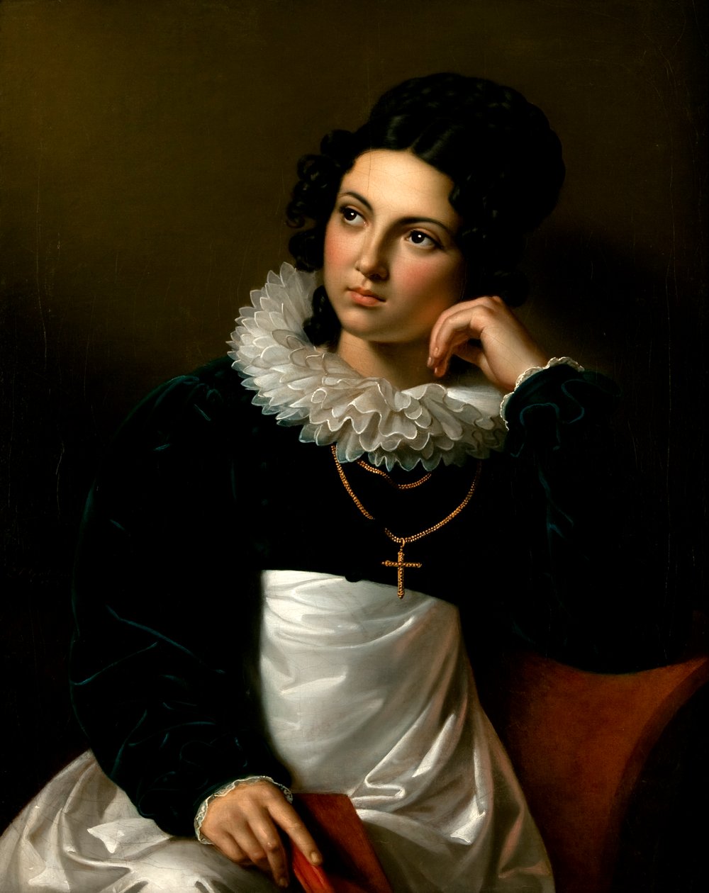 Rosalia Klieber, a esposa do escultor Josef Klieber de Carl Peter Goebel d. Ä.