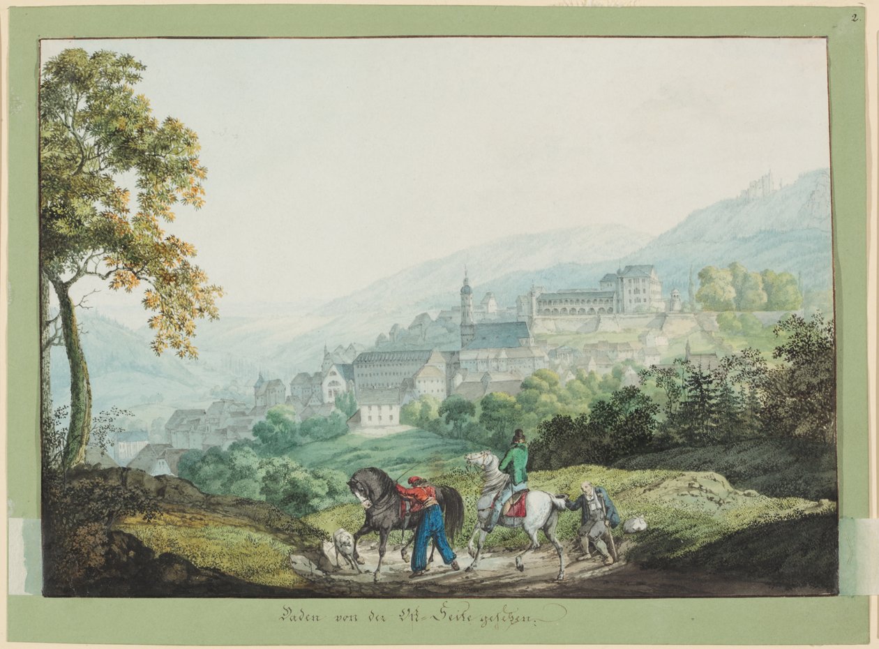 Baden visto do lado leste de Carl Philipp Fohr