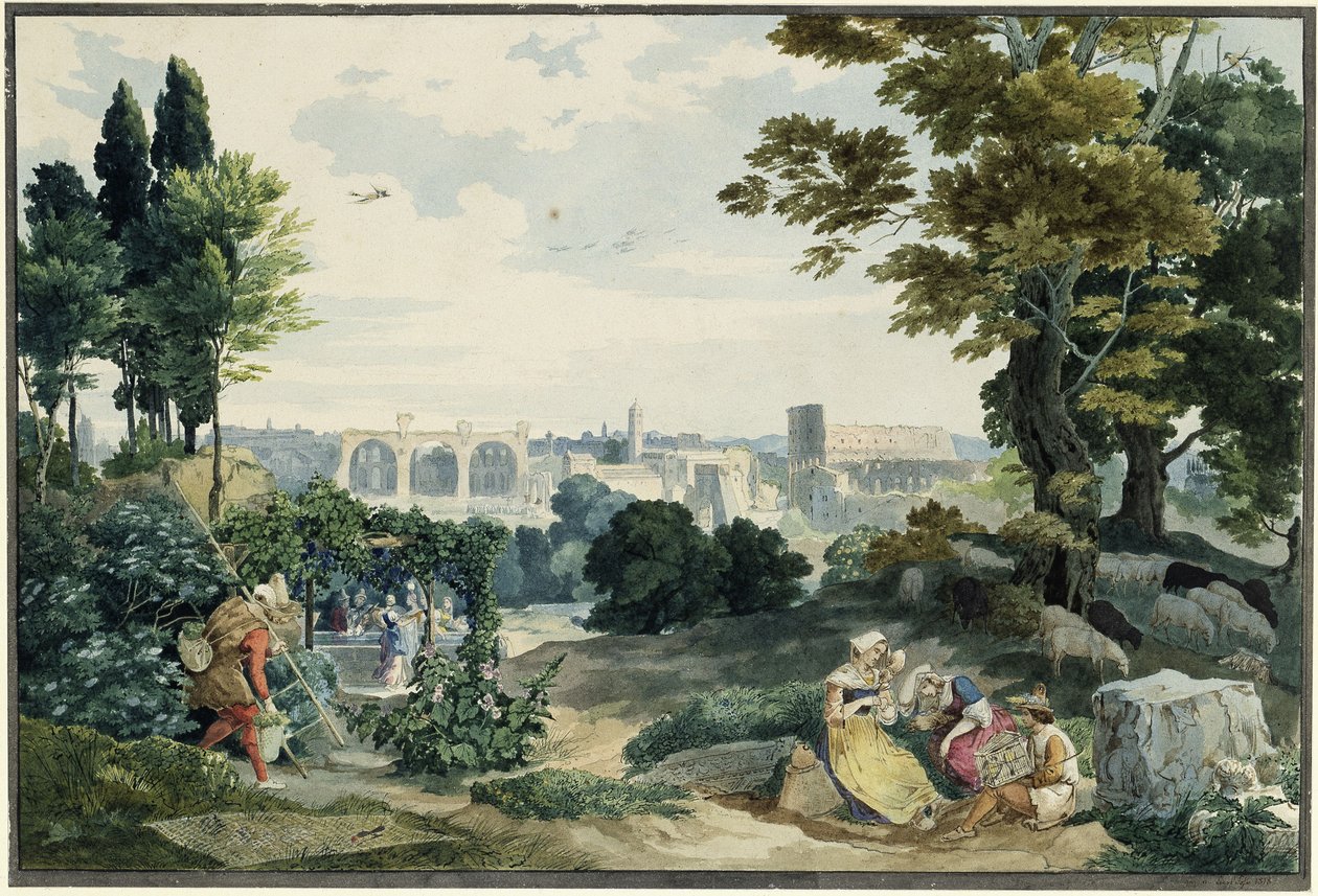 Vista do Fórum Romano de Carl Philipp Fohr