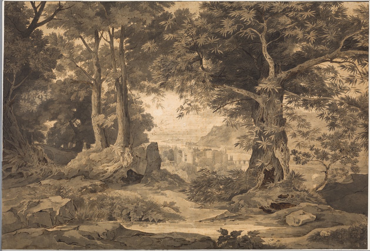 Heidelberg, com o seu belo horizonte de Carl Philipp Fohr
