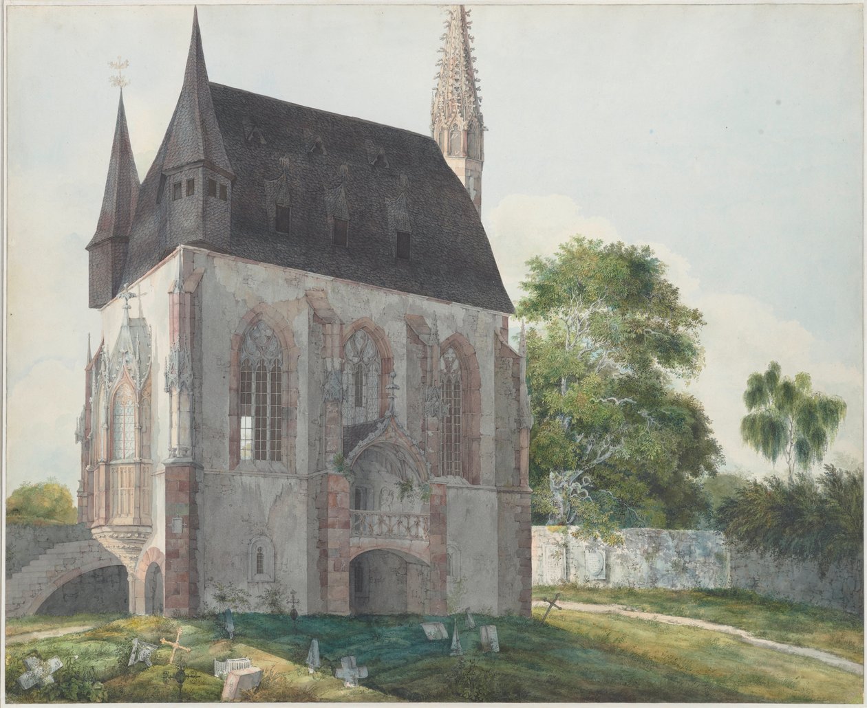 O Totenkapelle em Kiedrich, ca 1814. de Carl Philipp Fohr