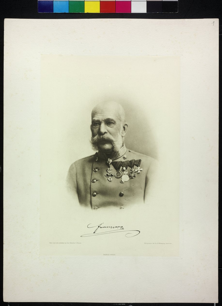 Imperador da Áustria Franz Joseph I de Carl Pietzner