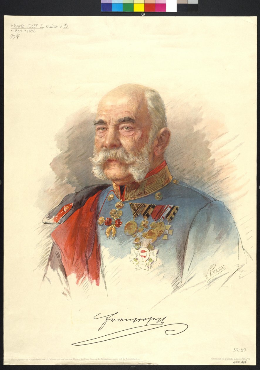 Imperador da Áustria Franz Joseph I de Carl Pietzner