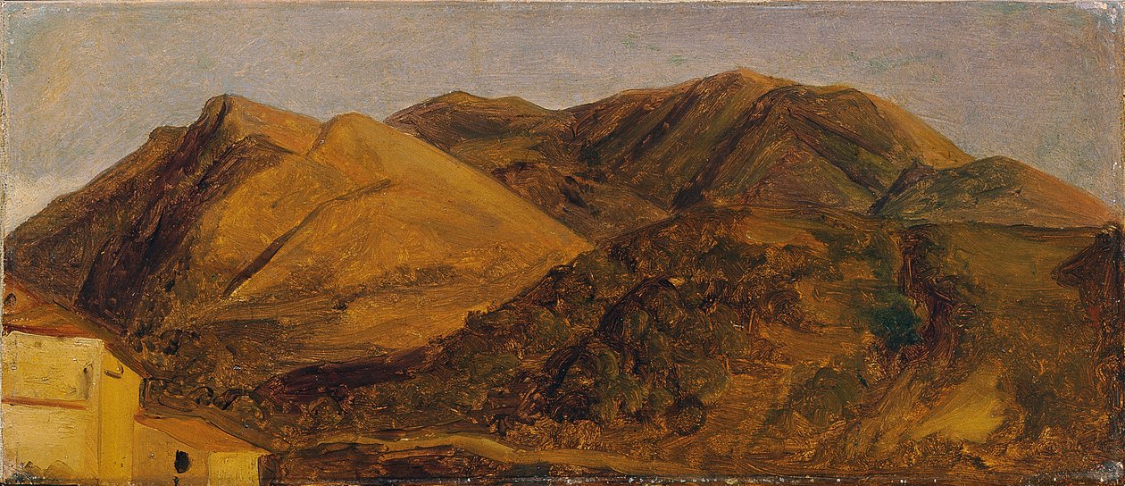 paisagem italiana de Carl Rahl