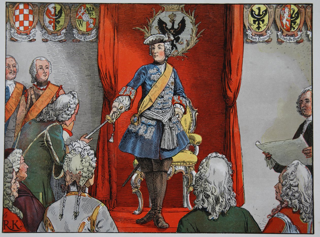 Homenagem das propriedades da Silésia, 17 de novembro de 1741 de Carl Röchling