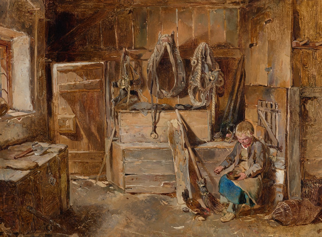 Na sala de arreios de Carl Schindler