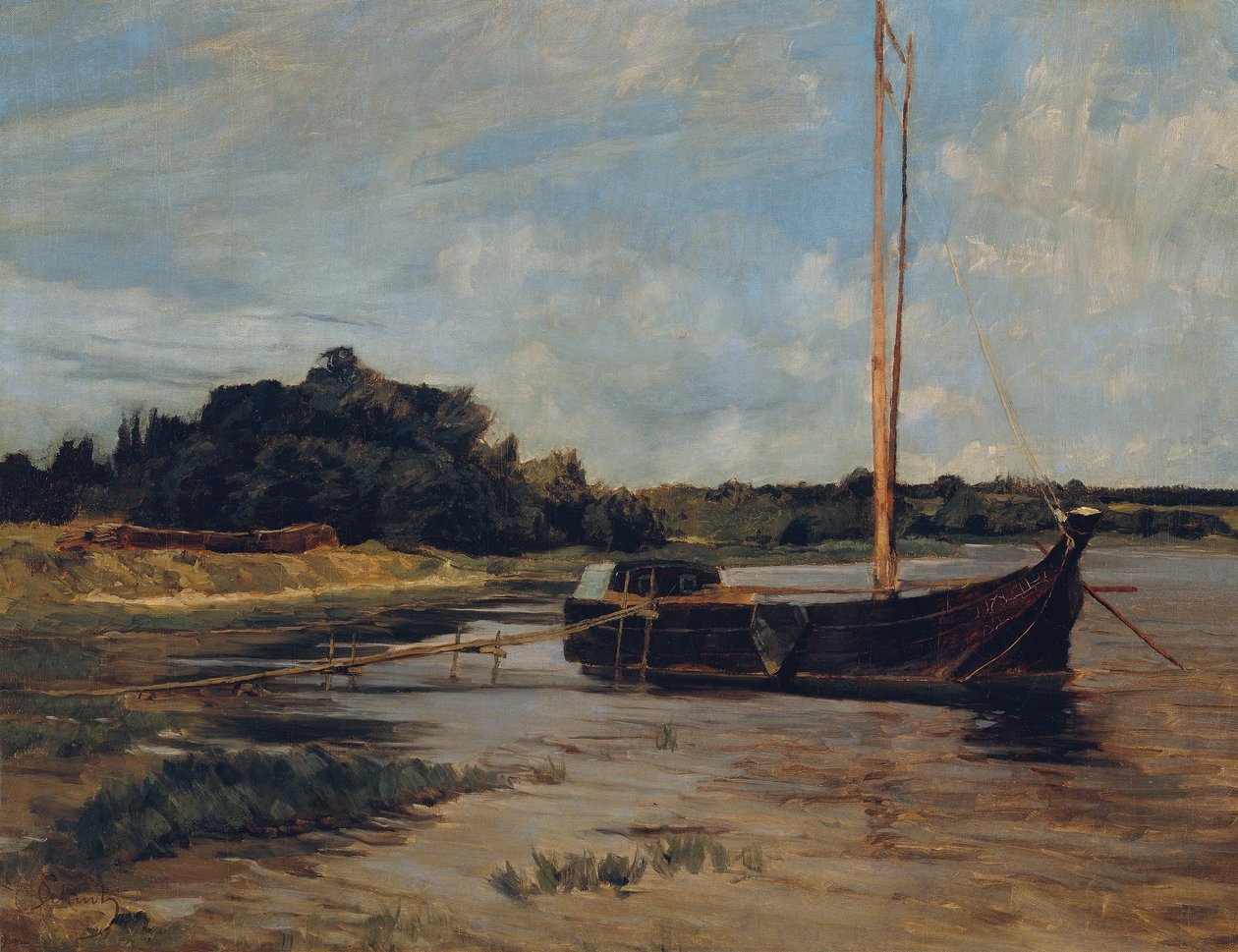 Veleiro no Havel de Carl Schuch