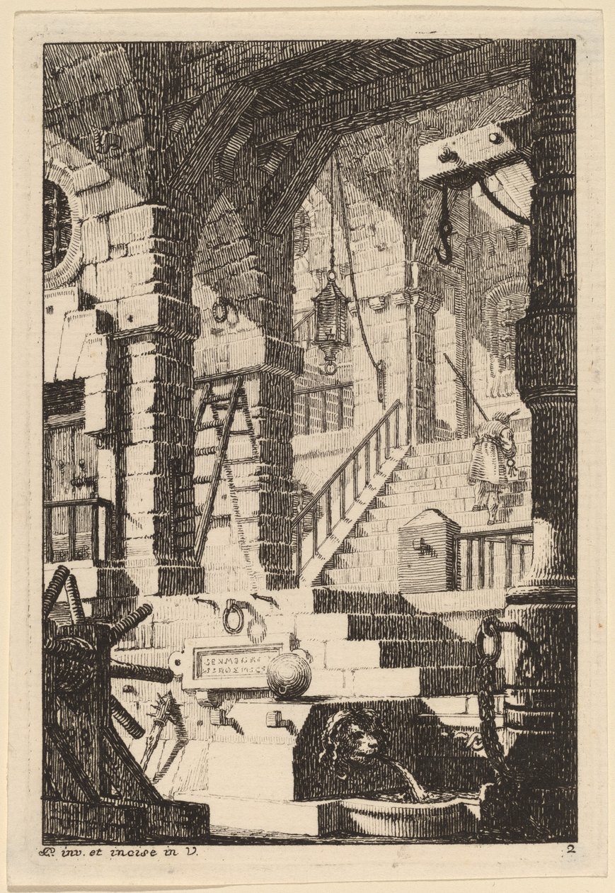 Fantasia de uma prisão antiga de Carl Schütz
