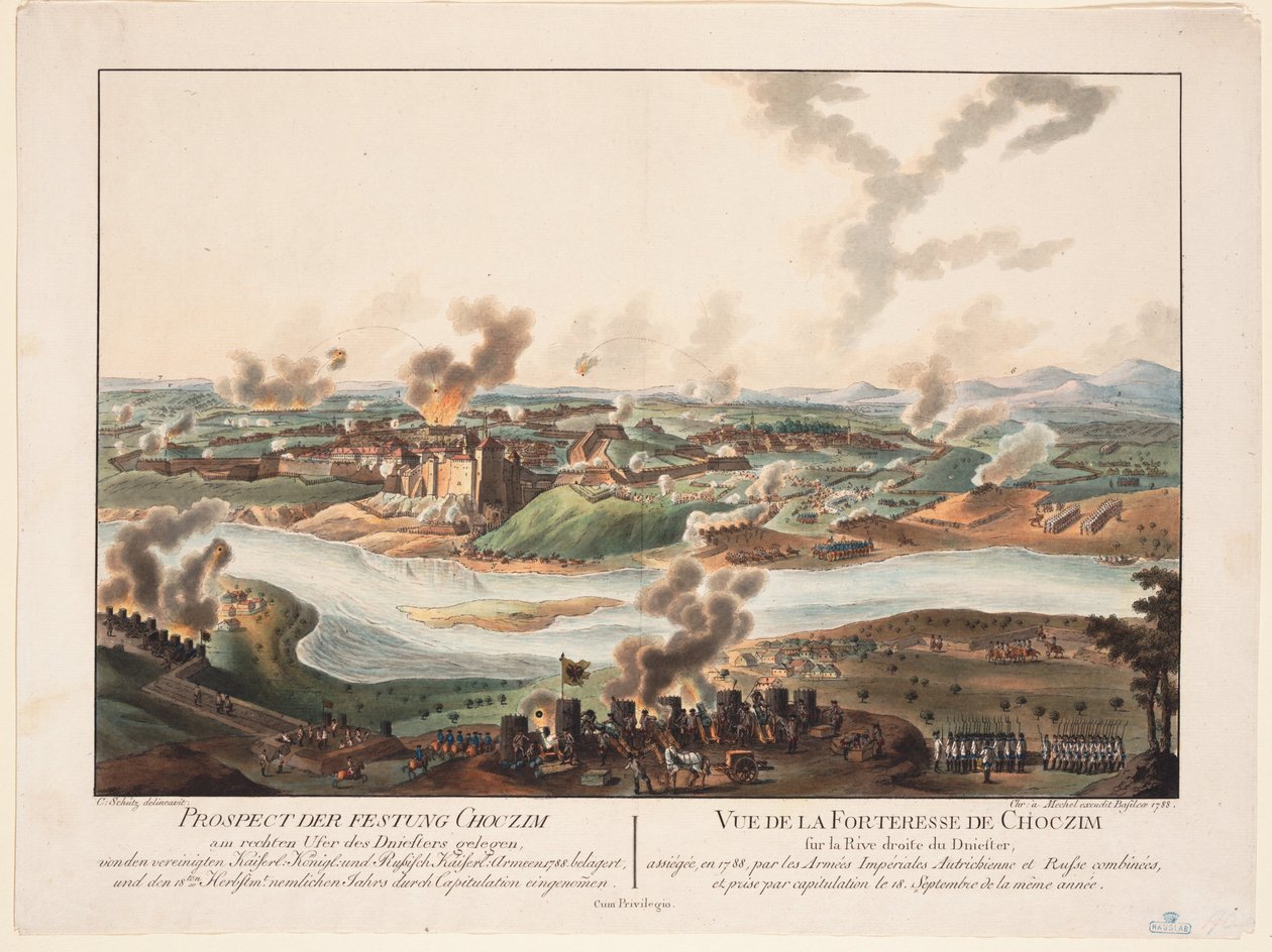 O cerco de Khotyn em 1788, 1788 de Carl Schuetz