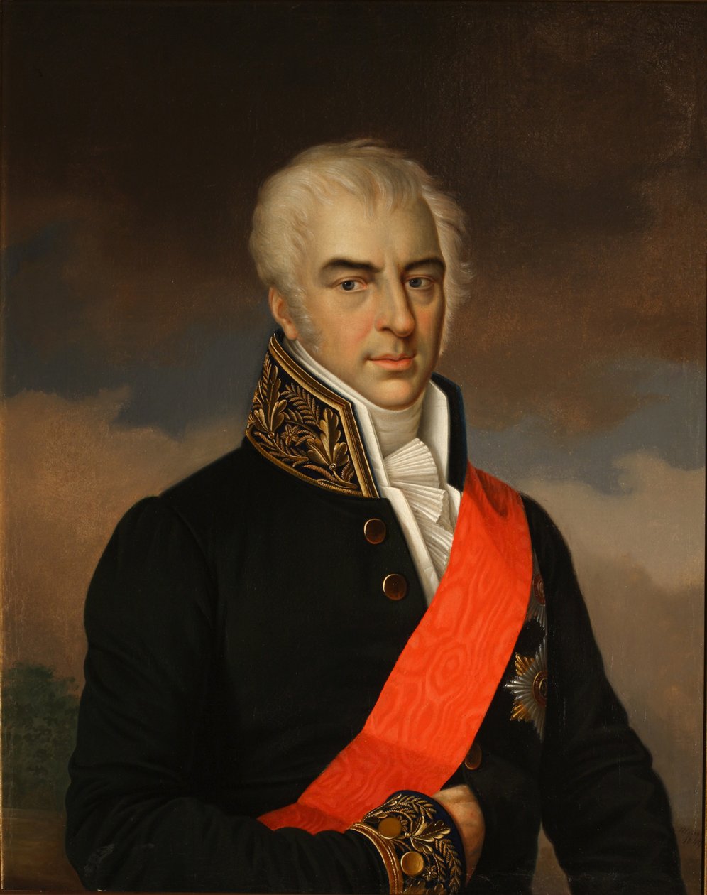 Retrato do conde Alexei Kirillovich Razumovsky 1748-1822, 1849 de Carl Schulz